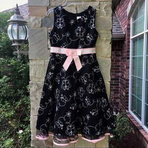 Rare Editions Sleeveless Dress w Butterflies Sz 12